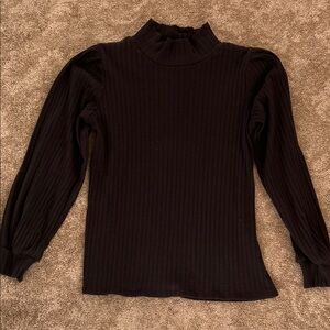 Bohme mock neck ribbed long sleeve